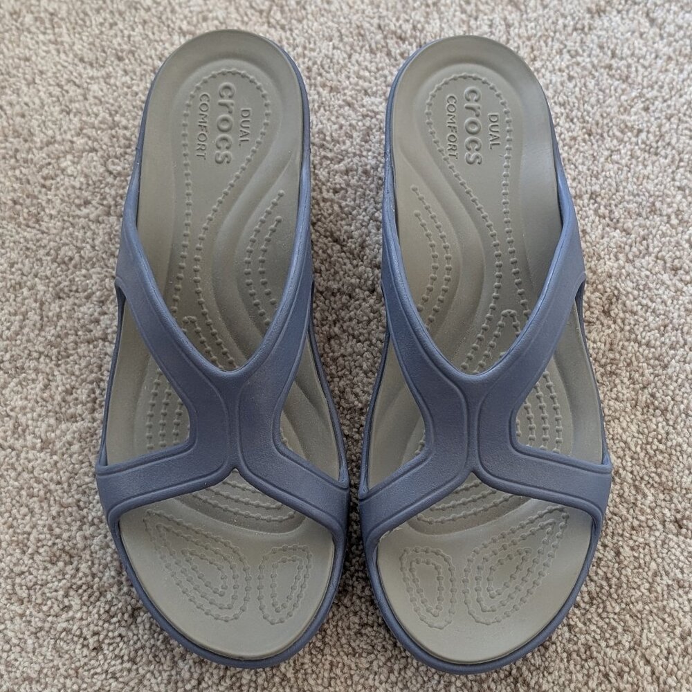 Crocs , Size 7, blue